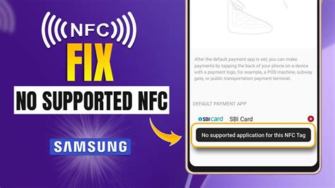 cell phone no supported app for this nfc tag|nfc not working android phone.